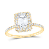 1 5/8CTW-DIA ANA M 1CT-CEME SINGLE HALO ENGAGEMENT RING